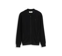 Tom Tailor Denim Herren Sweatjacke Regular Fit aus reiner Baumwolle Schwarz Größe M
