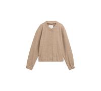 Tom Tailor Denim Regular Fit Bomberjacke mit Viskose-Anteil in Beige, Größe S