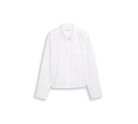 Denim Tom Tailor - Boxy Fit Hemdbluse aus Baumwolle white - Gr. - XL
