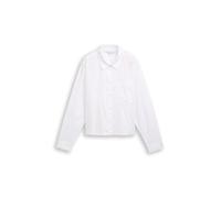 Denim Tom Tailor - Boxy Fit Hemdbluse mit Brusttasche white - Gr. - M