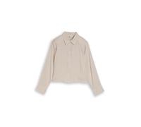 Denim Tom Tailor - Boxy Fit Hemdbluse mit Schleifen-Detail beige black vertical stripe - Gr. - L