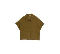 Denim Tom Tailor - Boxy Fit Musselin Bluse golden olive green - Gr. - XS