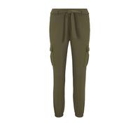 Denim Tom Tailor - Cargohose mit Bindeband deep olive green - Gr. - S