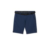 Denim Tom Tailor - Chinoshorts mit Gürtel navy mini houndstooth - Gr. - XS