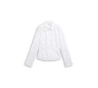 Denim Tom Tailor - Fitted Hemdbluse aus Baumwolle white - Gr. - L