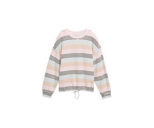 Denim Tom Tailor - Gemustertes Langarmshirt small multicolor stripe - Gr. - S