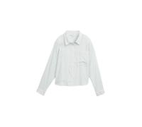 Denim Tom Tailor - Gestreifte Hemdbluse offwhite green vertical stripe - Gr. - XL