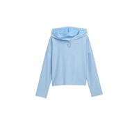 Denim Tom Tailor - Gestreiftes Langarmshirt mit Kapuze small mid blue white stripe - Gr. - XL