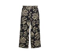 Denim Tom Tailor - High Waist Culotte Hose abstract black beige print - Gr. - M