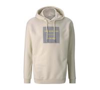 Denim Tom Tailor - * Hoodie mit Bio-Baumwolle * mit Print auf der Front * mit Rippbündchen * langärmlig mit Kapuze * ... Beige - Gr. - L