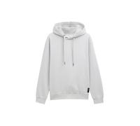 Denim Tom Tailor - Hoodie Sweatshirt mit Logo-Badge chalk grey - Gr. - M