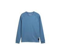 TOM TAILOR Denim Langarmshirt Herren – Waffelstruktur, Rundhals, Jeansblau, XXL