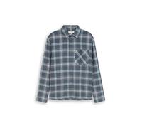 Denim Tom Tailor - Loose Fit Hemd mit Karomuster urban medium grey check - Gr. - XXL