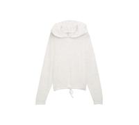 Denim Tom Tailor - Loose Fit Hoodie Sweatshirt mit Schleifen-Detail marble beige melange - Gr. - S