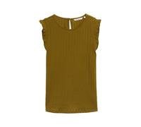 Denim Tom Tailor - Loose Fit Pointelle Top warm moss green - Gr. - S