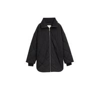 Steppmantel TOM TAILOR DENIM, Damen, Gr. S (36), schwarz (deep schwarz), Steppware, Obermaterial: 100% Polyester. Futter: 100% Polyester, unifarben, Strukturmuster, casual, loose fit Po-bedeckend, Lan