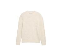 Denim Tom Tailor - Loose Fit Strickpullover mit Muster gardenia white - Gr. - S