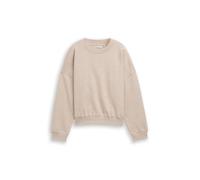 Denim Tom Tailor - Loose Fit Sweatshirt cosy beige melange - Gr. - XXL