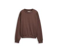 Denim Tom Tailor - Loose Fit Sweatshirt soft chocolate brown - Gr. - XL