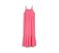 Denim Tom Tailor - Maxi-Kleid mit Volants soft bright pink - Gr. - L