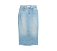 Denim Tom Tailor - Midi Jeansrock aus recycelter Baumwolle used mid stone blue denim - Gr. - S