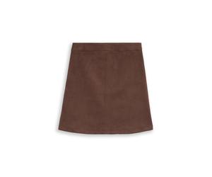 Denim Tom Tailor - Mini-Rock in Wildleder-Optik cool dark brown - Gr. - XL