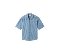 Denim Tom Tailor - Oversized Chambray Kurzarmhemd light blue chambray - Gr. - M