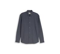 Denim Tom Tailor - Oxford Hemd mit Logo-Stickerei urban medium grey - Gr. - S