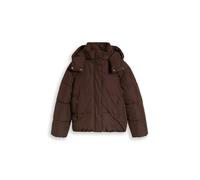 Denim Tom Tailor - Puffer-Jacke mit abnehmbarer Kapuze cool dark brown - Gr. - XS