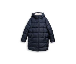 Denim Tom Tailor - Puffer-Mantel mit Kapuze sky captain blue - Gr. - M