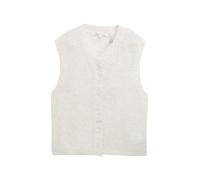 Denim Tom Tailor - Pullunder mit Knopfleiste marble beige melange - Gr. - S