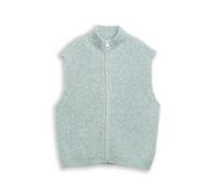 Denim Tom Tailor - Pullunder mit Stehkragen silver cloud blue melange - Gr. - S