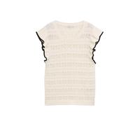 Denim Tom Tailor - Pullunder mit Volants off white - Gr. - L