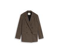 Denim Tom Tailor - Regular Fit Blazer mit Vichy-Karo small brown black check - Gr. - L