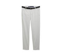 Denim Tom Tailor - Regular Fit Chino Hose mit Gürtel grey white mini houndstooth - Gr. - 31/34
