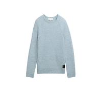 TOM TAILOR Denim Herren 1044419 Pullover, 36872-Mint White Structure Mix, XXL