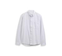 Denim Tom Tailor - Relaxed Fit Hemd aus Baumwolle white small stripe - Gr. - XXL