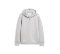 Sweater TOM TAILOR DENIM, Herren, Gr. M, light stone grau melange, Sweatware, Obermaterial: 77% Polyester, 15% Viskose, 8% Elasthan, meliert, regular fit taillenbedeckt, ohne Ausschnitt, Bündchen, Swe