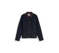 Denim Tom Tailor - Relaxed Fit Jeansjacke mit Cord-Kragen Rinsed Blue Denim - Gr. - XXL