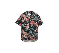 TOM TAILOR DENIM - Relaxed Fit Kurzarmhemd mit Blumen-Muster black big flowery print XXL