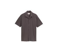 Denim Tom Tailor - Relaxed Fit Kurzarmhemd mit Struktur pavement grey - Gr. - XL