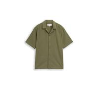 Denim Tom Tailor - Relaxed Fit Resort Kurzarmhemd oak leaf green - Gr. - S
