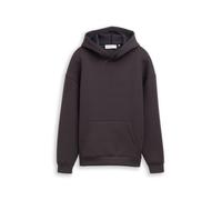 Denim Tom Tailor - Relaxed Fit Scuba Hoodie Sweatshirt coal grey - Gr. - M