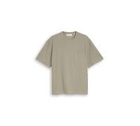 Denim Tom Tailor - Relaxed Fit T-Shirt mit Brusttasche dark sage green - Gr. - XL
