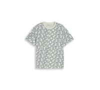 Denim Tom Tailor - Relaxed Fit T-Shirt mit Muster studio outline design - Gr. - S