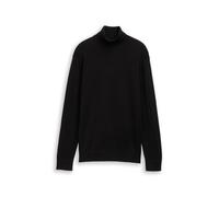 Denim Tom Tailor - Rollkragenpullover aus Baumwolle black - Gr. - L
