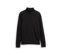 Denim Tom Tailor - Rollkragenpullover aus Baumwolle night watch black - Gr. - XL