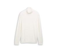 Denim Tom Tailor - Rollkragenpullover aus Baumwolle wool white - Gr. - S