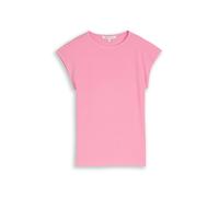 Tom Tailor Denim Regular Fit T-Shirt aus Baumwoll-Mix in Pink, Größe L