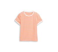 Denim Tom Tailor - Slim Fit T-Shirt mit Streifen coral white blue stripe - Gr. - XL